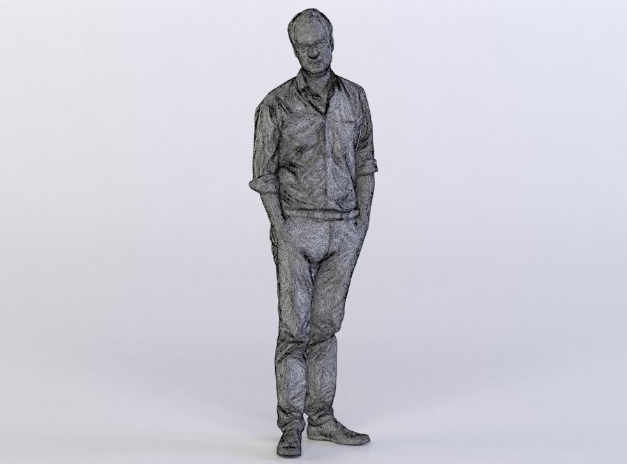 Max 0056 Man standing arms in pockets 3D model_4