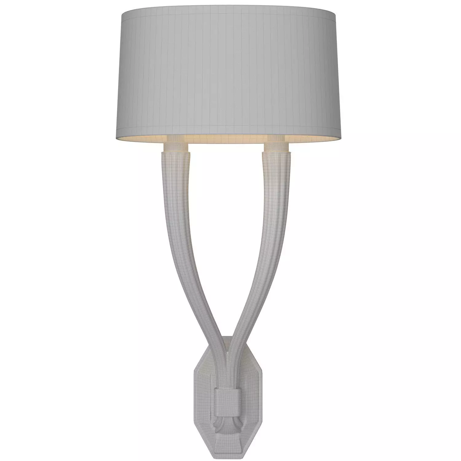 Ruhlmann Art Deco Double Copper Wall Sconce lamp 3D model_3