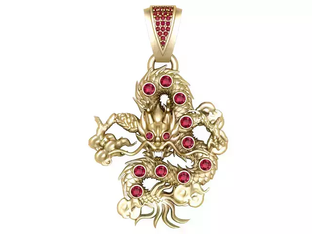 Dragon Pendant 3D Printable Model