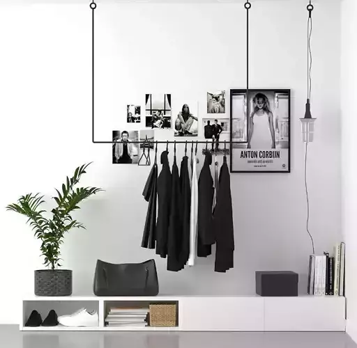 clothes on a hanger 3D model