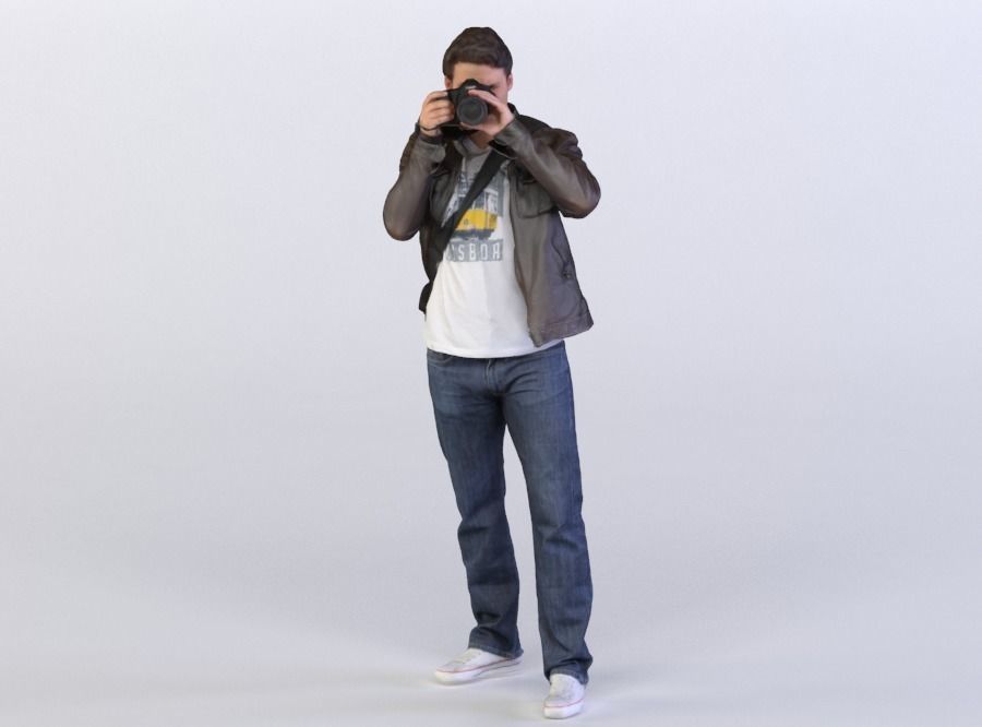 Luke 0099 Man taking a photo 3D model