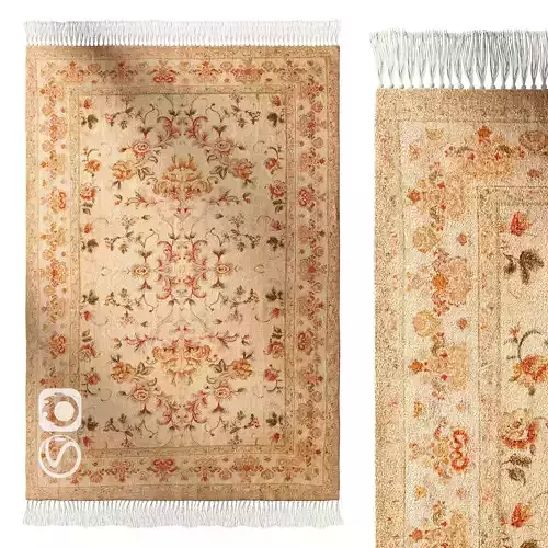 Lola Floral Digital Printed Chenille Rug
