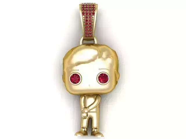 Ruby Pop Boy Pendant 3D PRINTABLE MODEL 