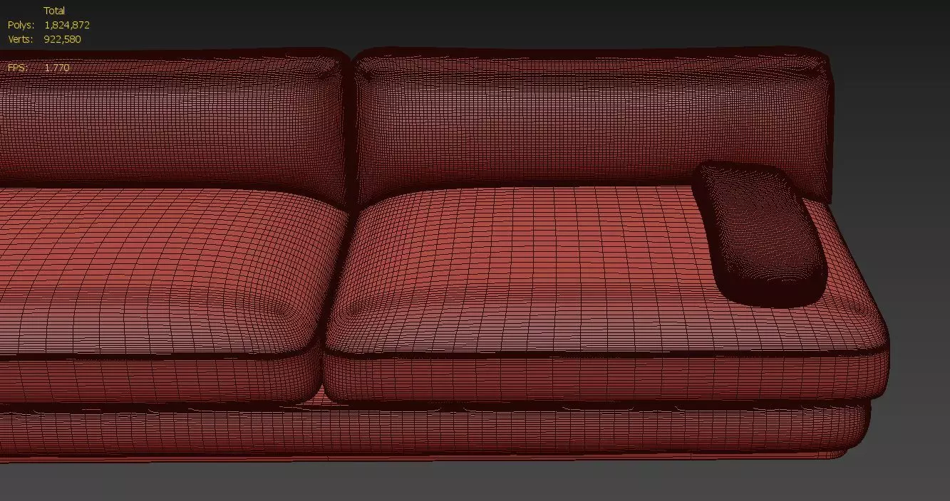 ELLISON STUDIOS Stack 4 seat sofa 3D model_8