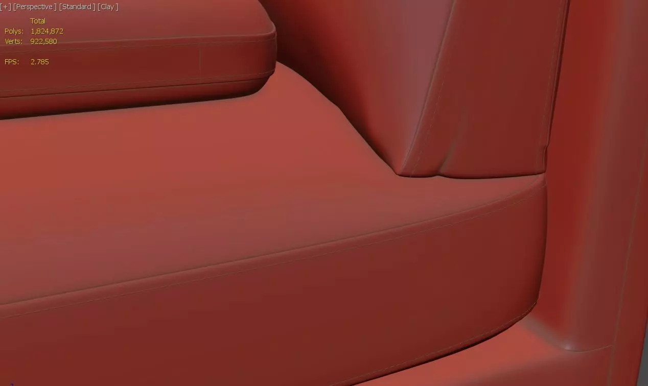 ELLISON STUDIOS Stack 4 seat sofa 3D model_7