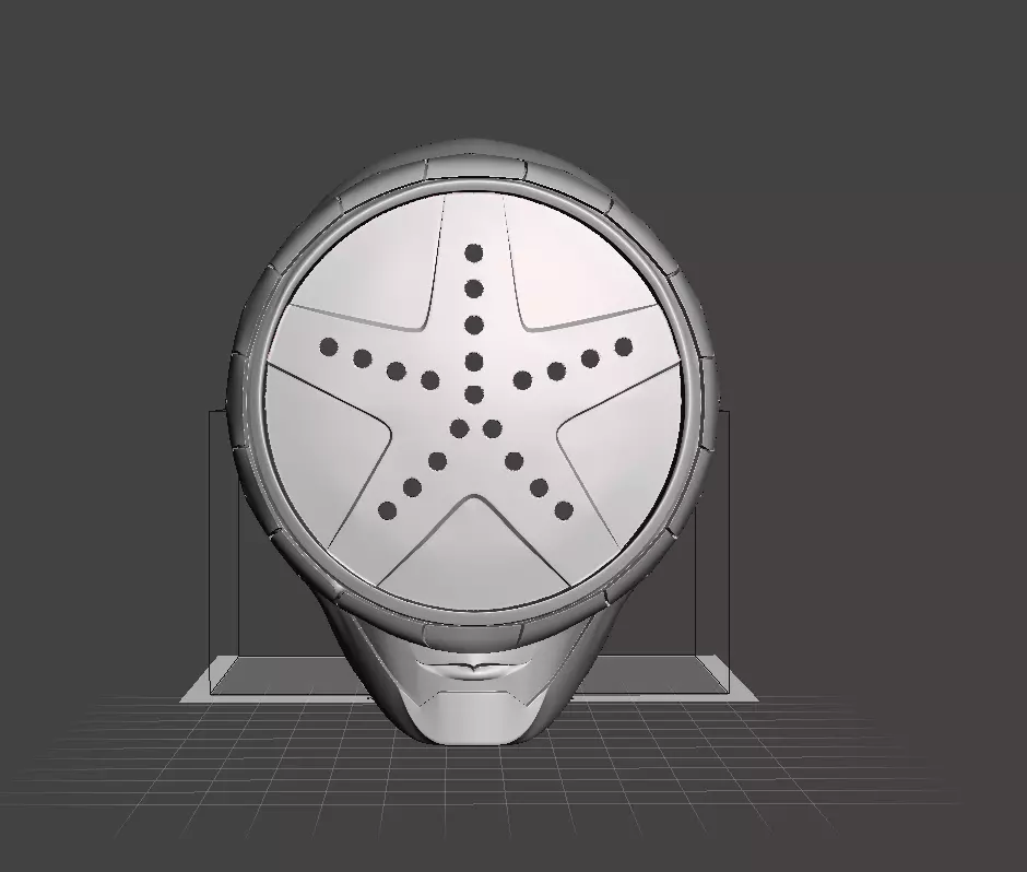 Power Rangers Blue Boonboomger Helmet 3D print model_7