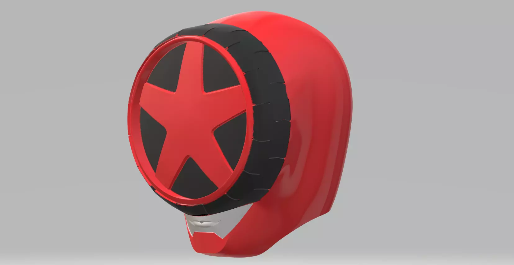 Power Rangers Blue Boonboomger Helmet 3D print model_3