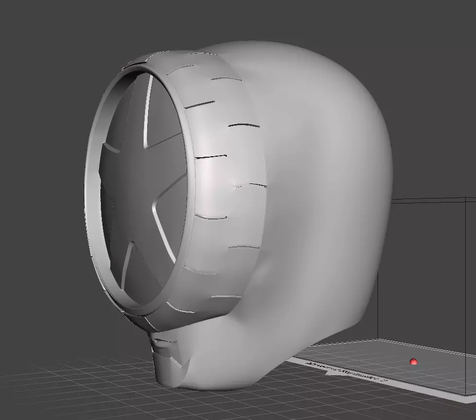 Power Rangers Blue Boonboomger Helmet 3D print model_8