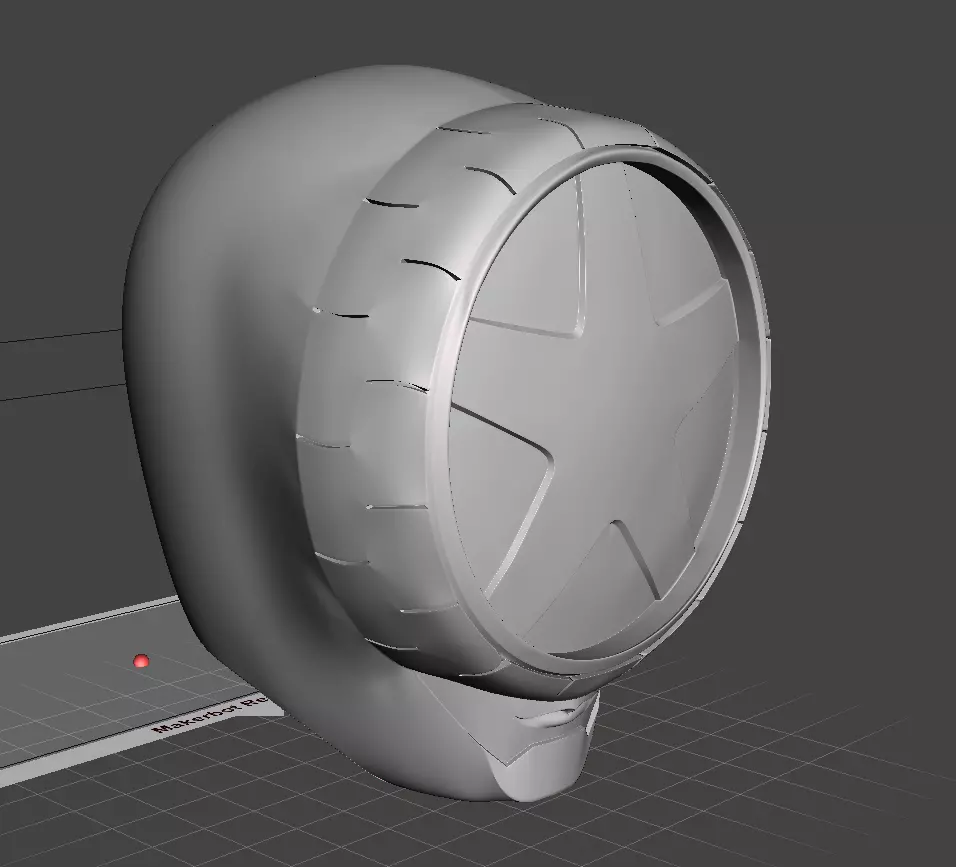 Power Rangers Blue Boonboomger Helmet 3D print model_6