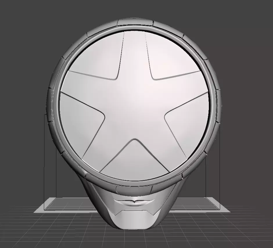 Power Rangers Blue Boonboomger Helmet 3D print model_4