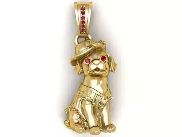 Ruby Lady Dog 3D Printable Model