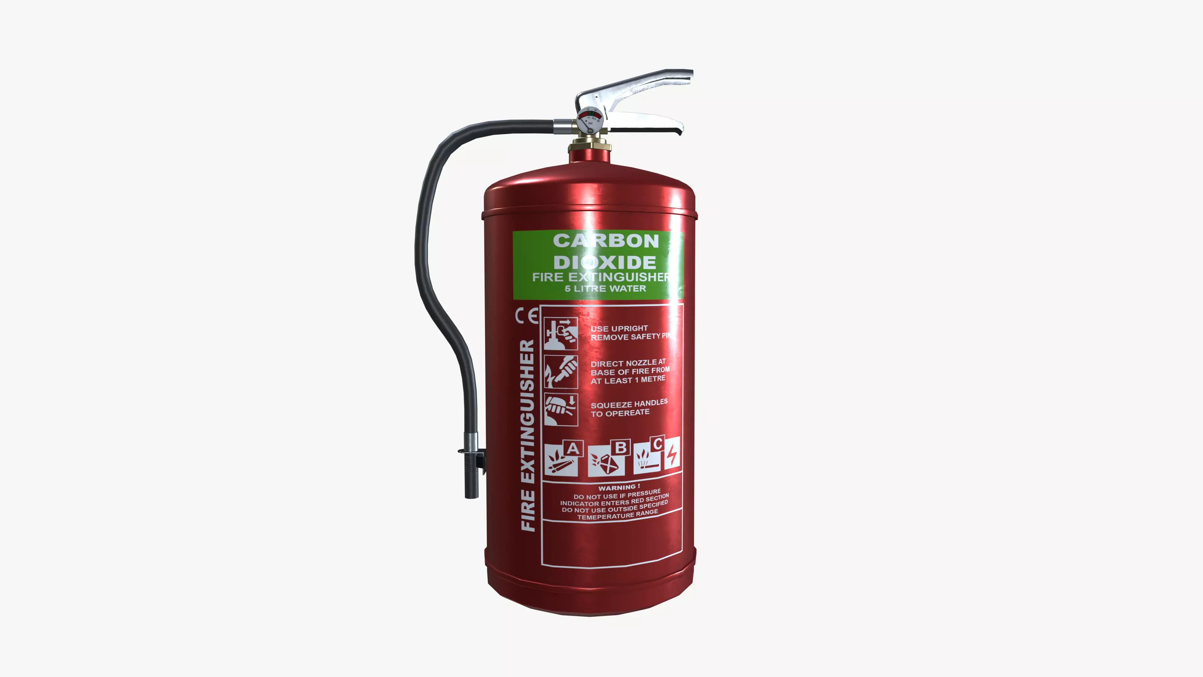 CO2 Fire Extinguisher 3D model_5
