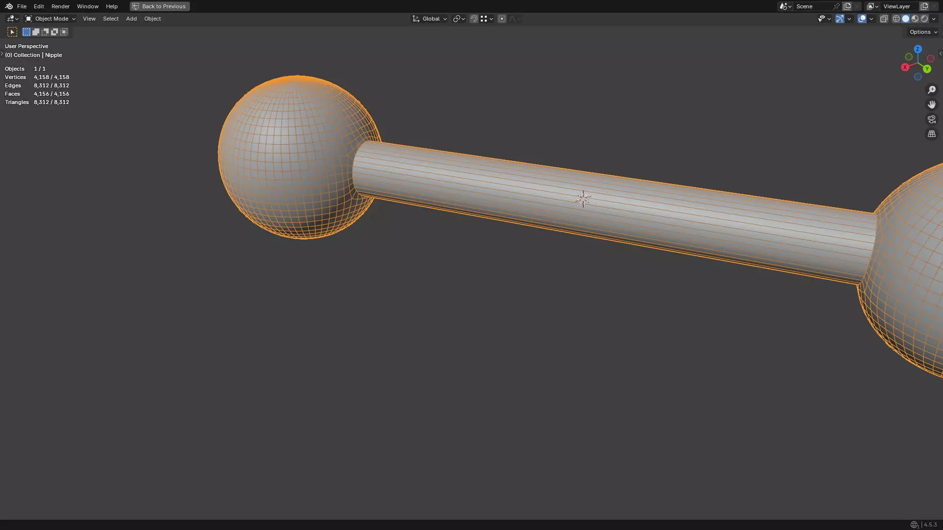 Nipple Piercing PBR 3D model_38