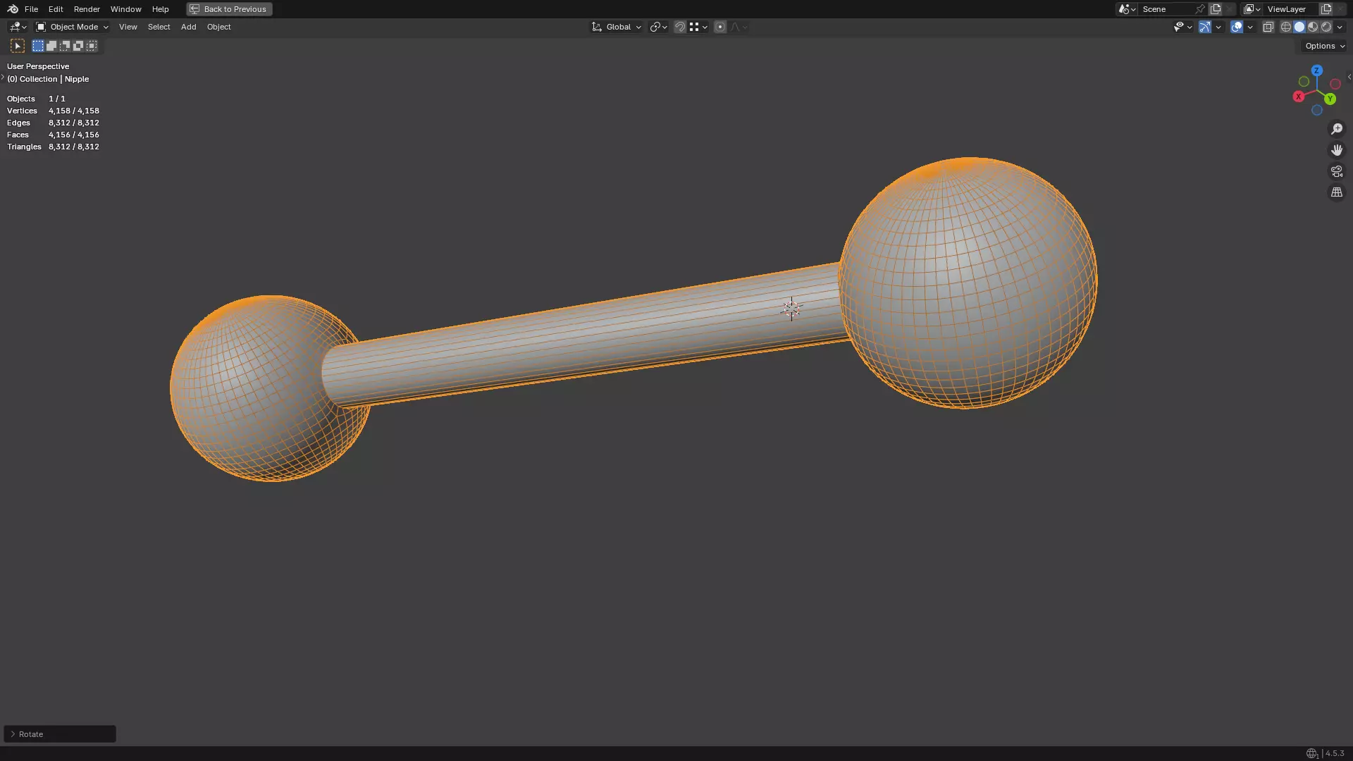 Nipple Piercing PBR 3D model_40
