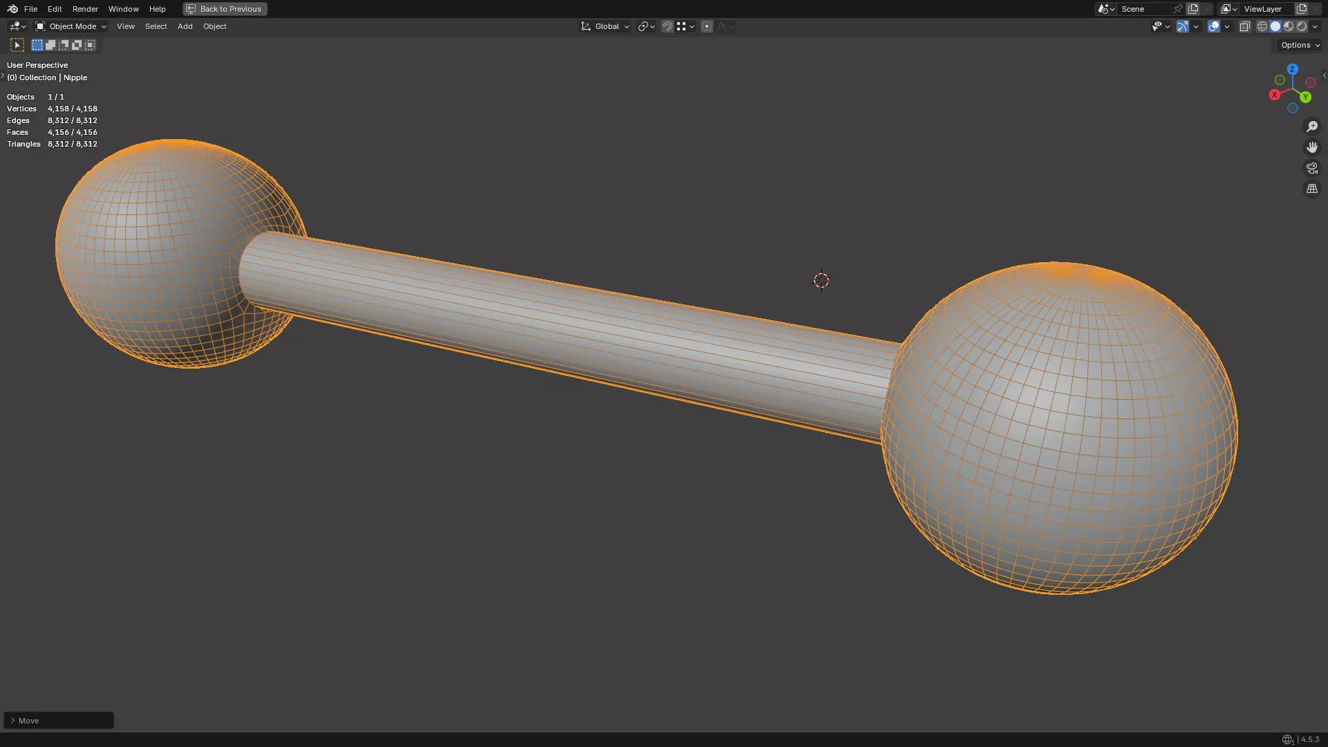 Nipple Piercing PBR 3D model_39