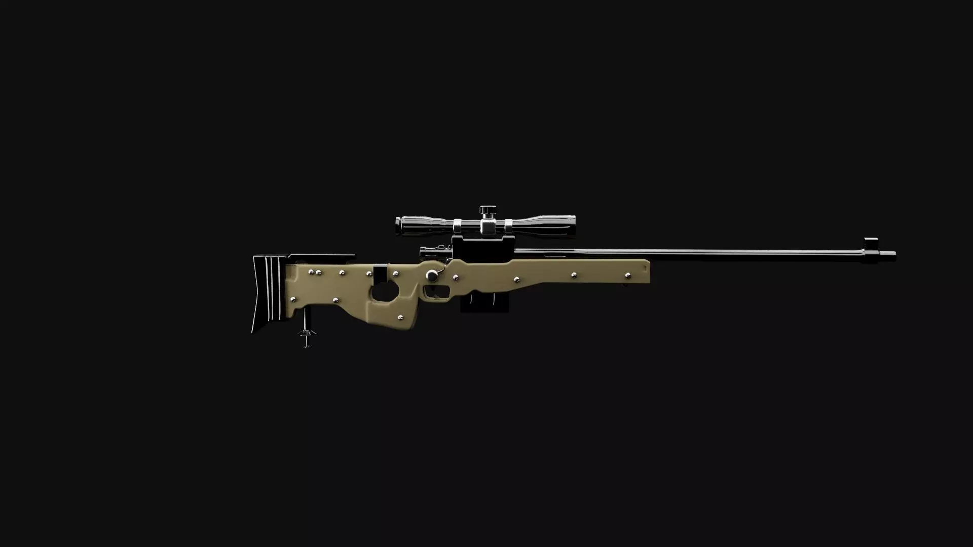 AWM GUN MODEL 3D model_0