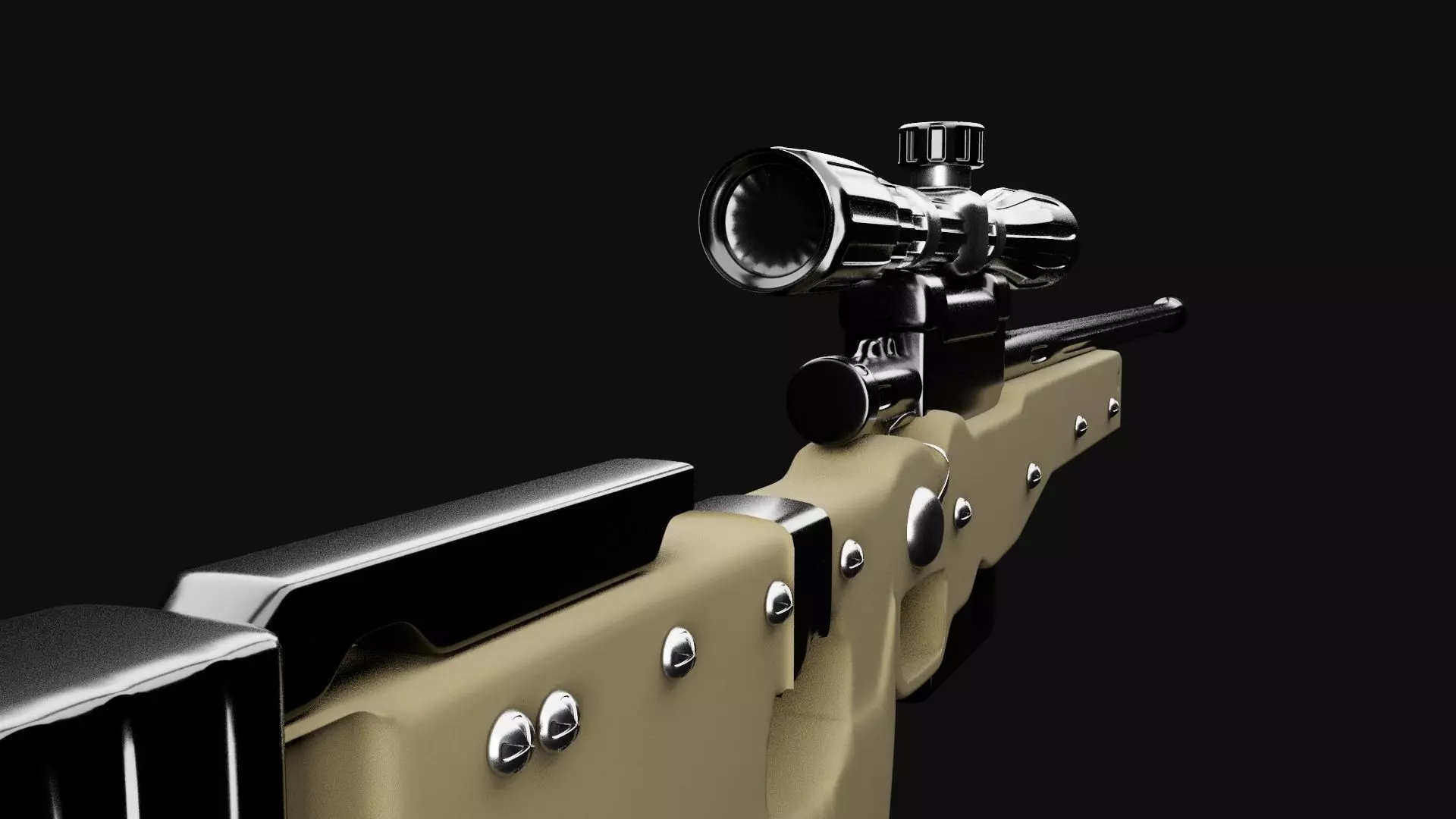 AWM GUN MODEL 3D model_6