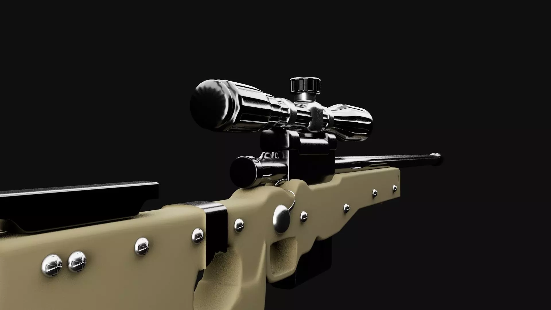 AWM GUN MODEL 3D model_5