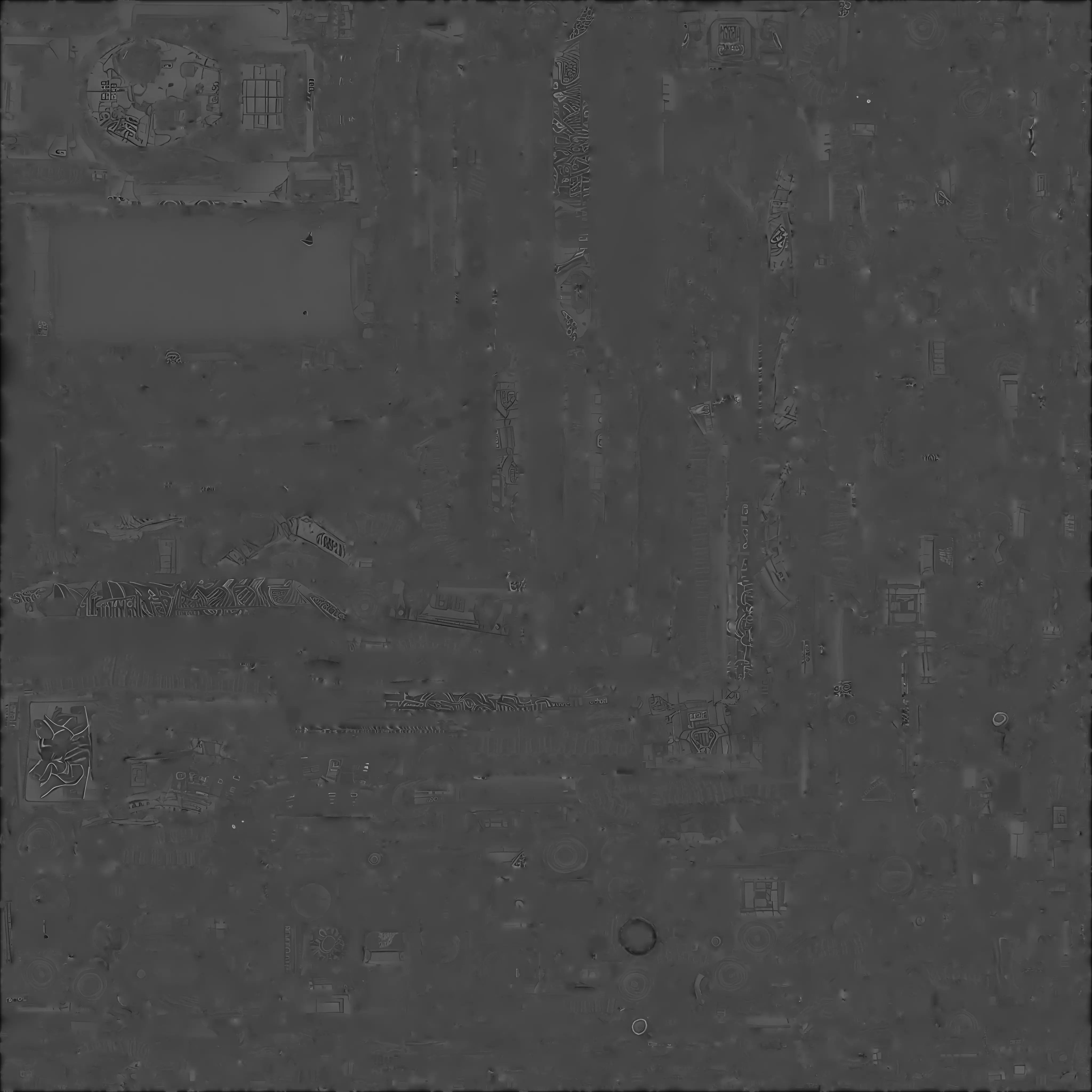 Cyberpunk Battle Tank 3D Model Urban Assault Vehicle Low-poly 3D model_4