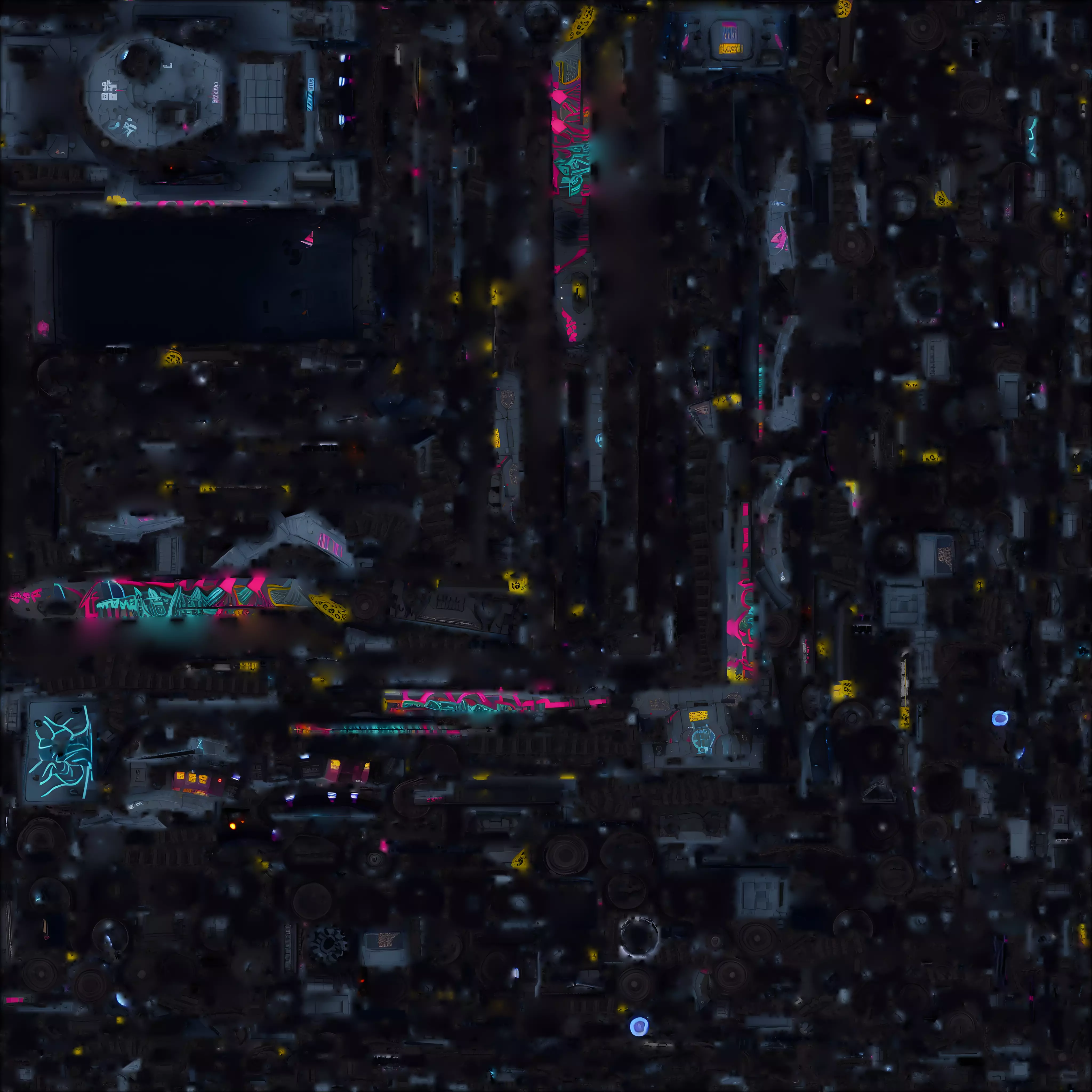 Cyberpunk Battle Tank 3D Model Urban Assault Vehicle Low-poly 3D model_1