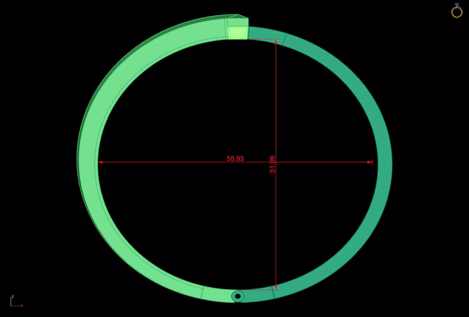 Tiffany Style T Diamond Ring Bangle Jewelry Set Cad File 3D print model_20