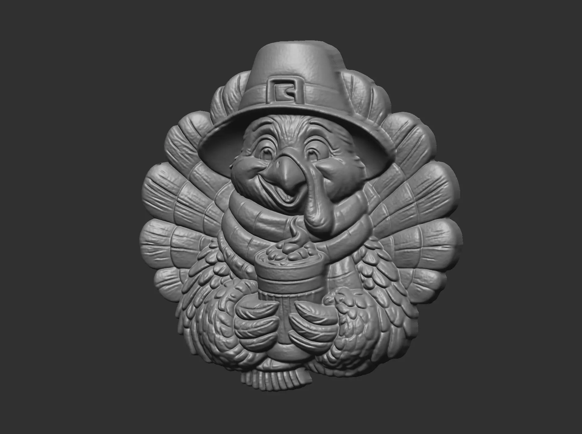 turkey thanksgiving day decor 3D print model_3