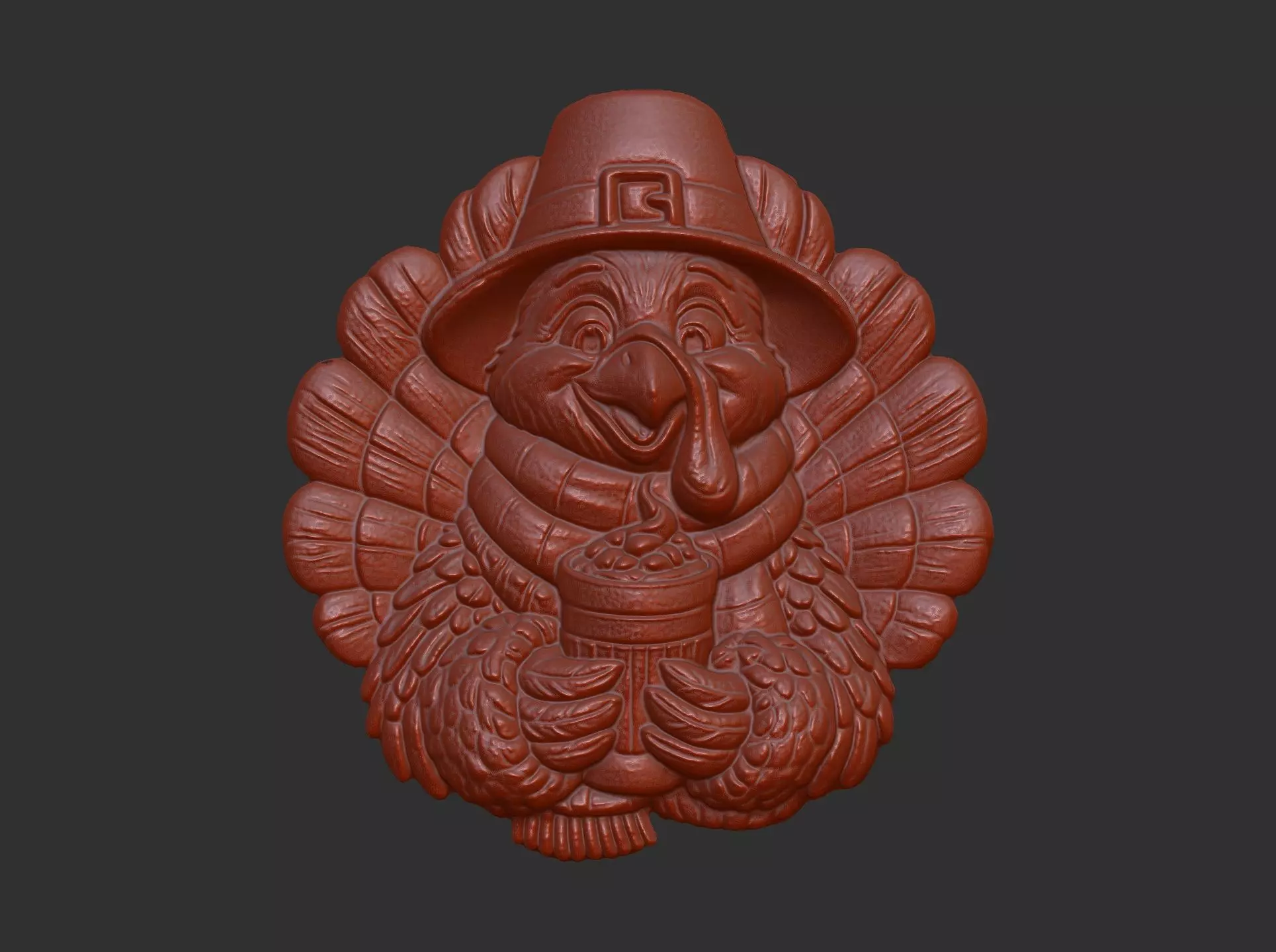turkey thanksgiving day decor 3D print model_13