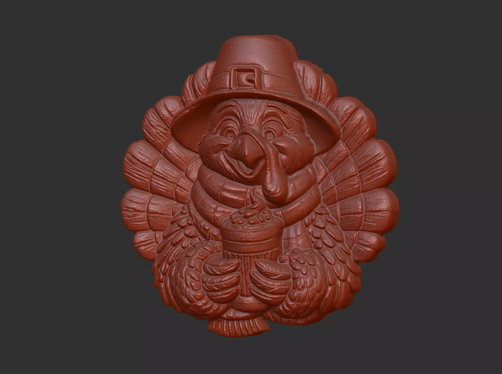turkey thanksgiving day decor 3D print model_20