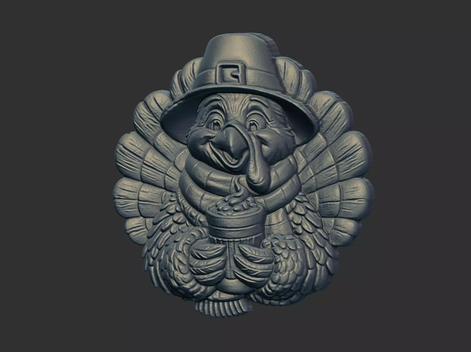 turkey thanksgiving day decor 3D print model_2