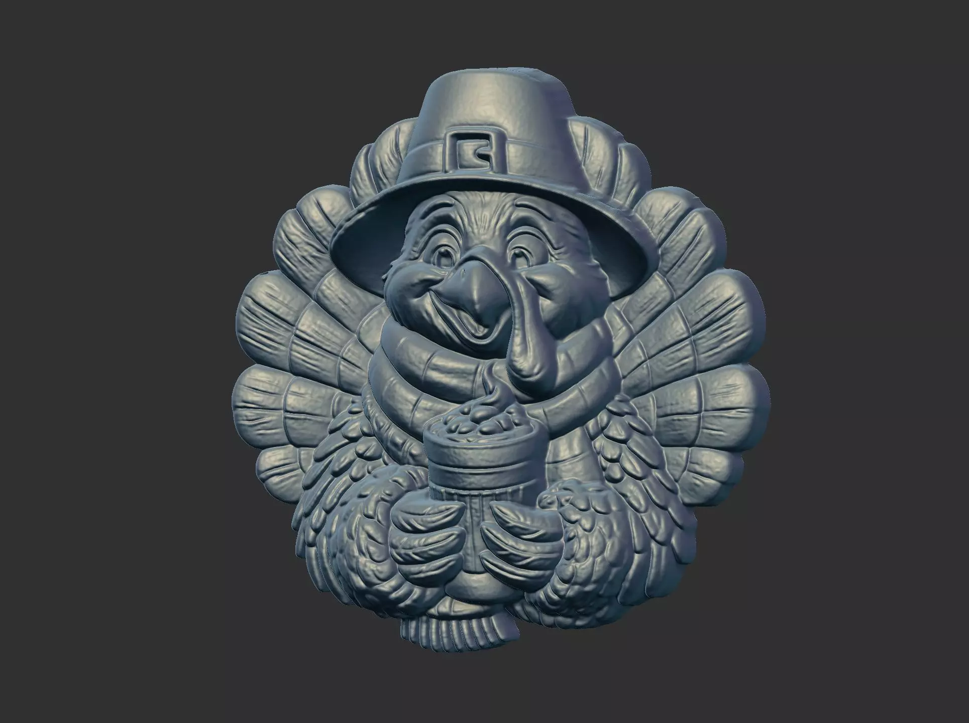 turkey thanksgiving day decor 3D print model_1