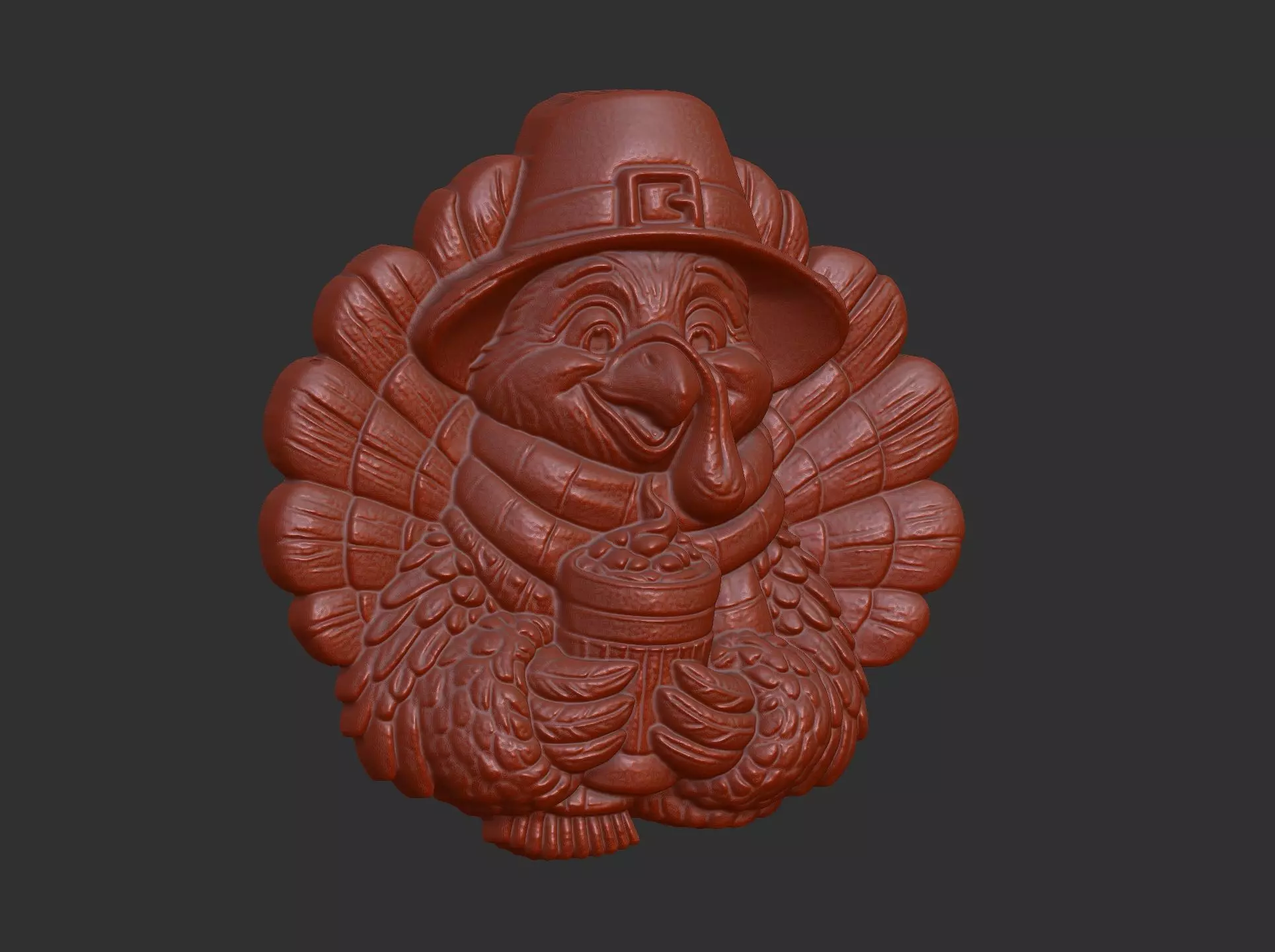 turkey thanksgiving day decor 3D print model_19