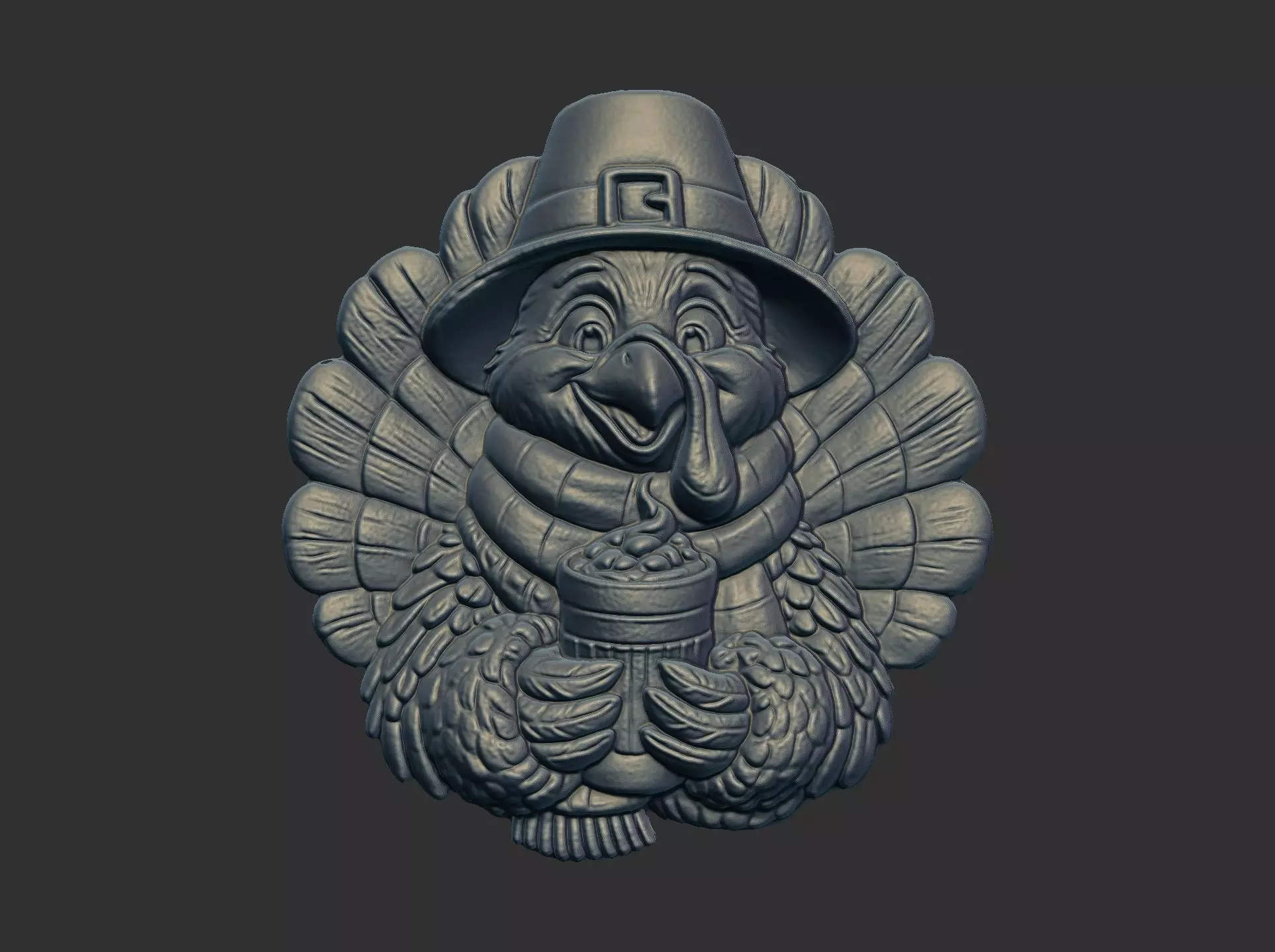 turkey thanksgiving day decor 3D print model_0
