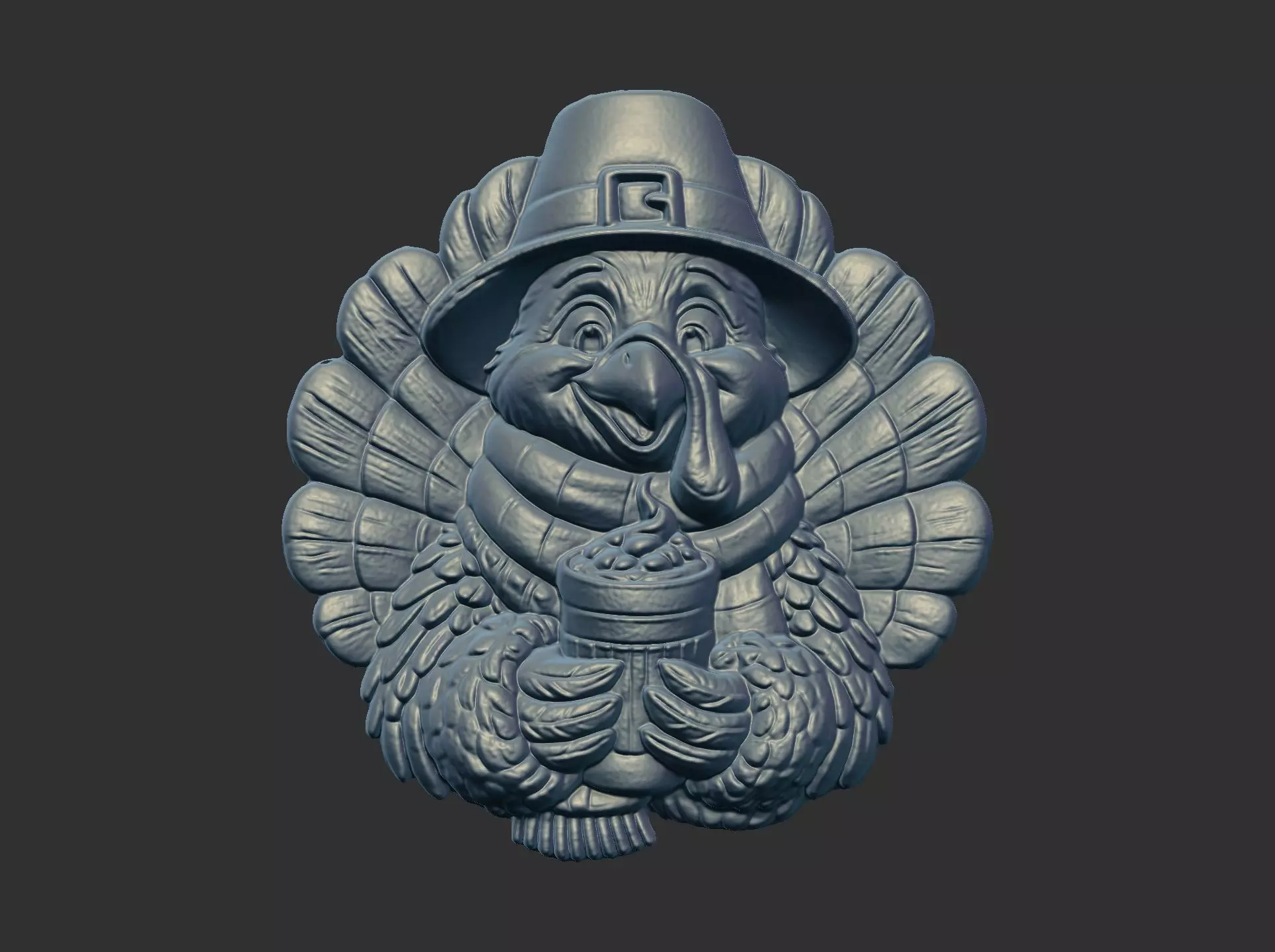 turkey thanksgiving day decor 3D print model_10