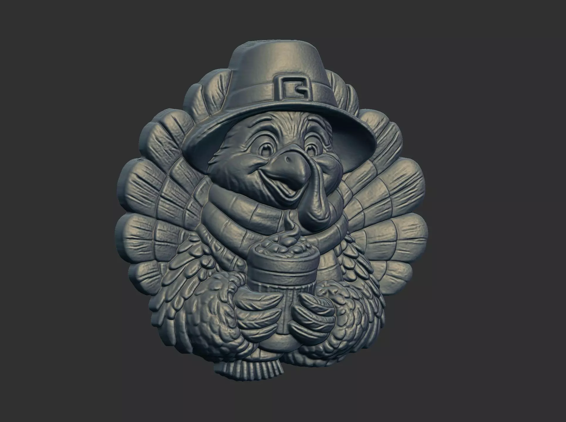 turkey thanksgiving day decor 3D print model_17