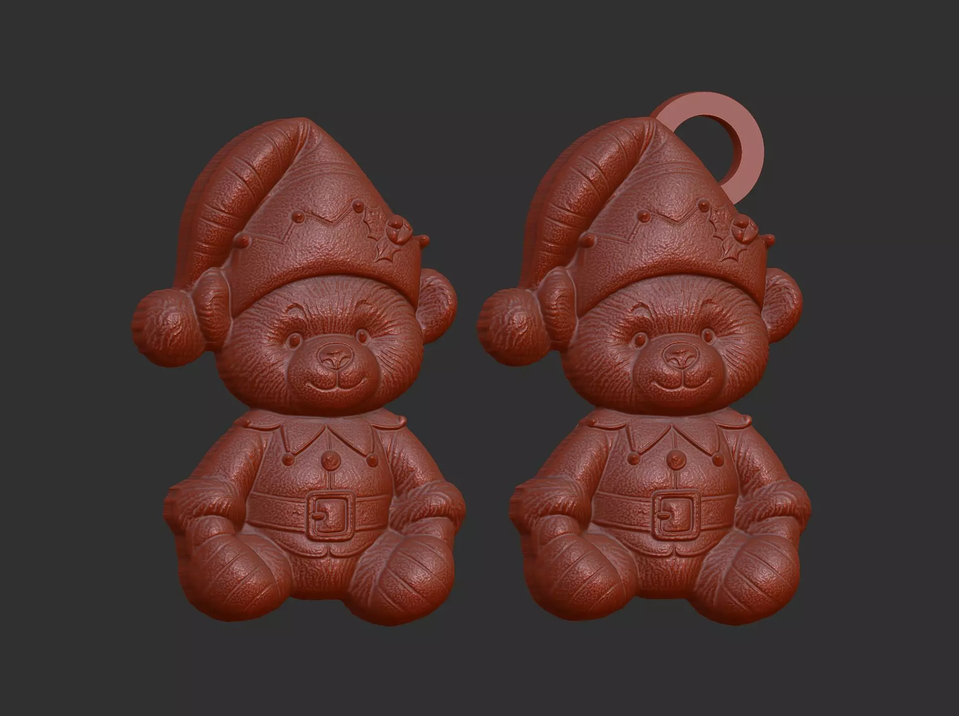 teddy elf christmas decor 3D print model_15