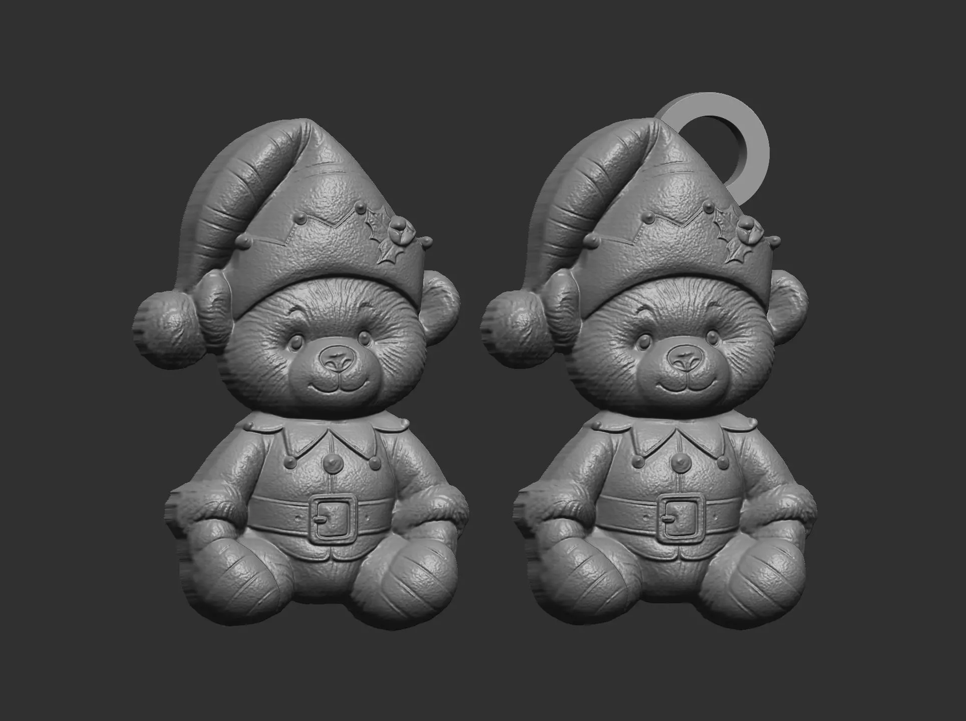 teddy elf christmas decor 3D print model_12