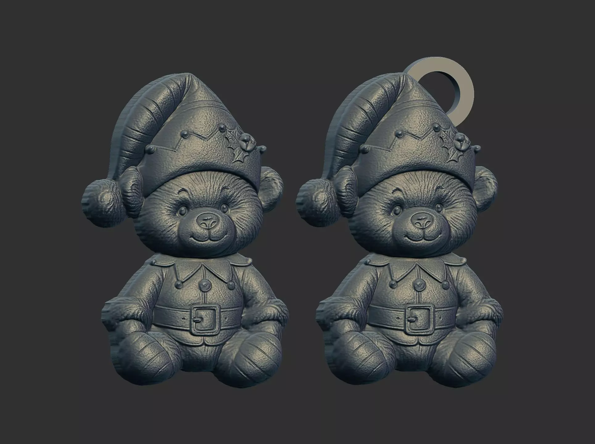 teddy elf christmas decor 3D print model_13