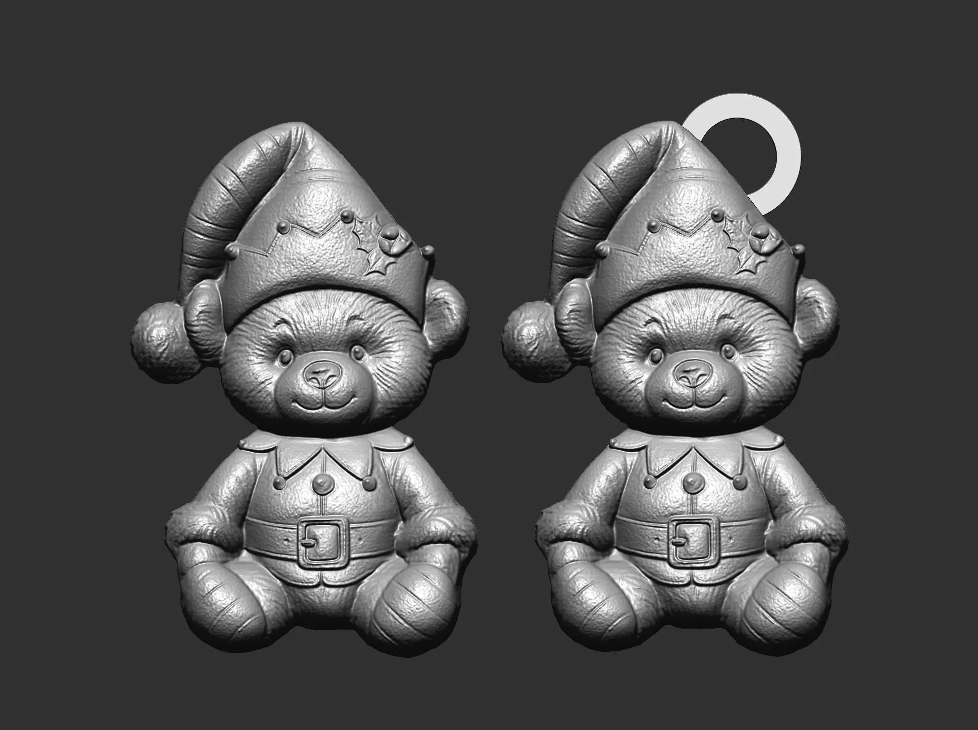 teddy elf christmas decor 3D print model_5