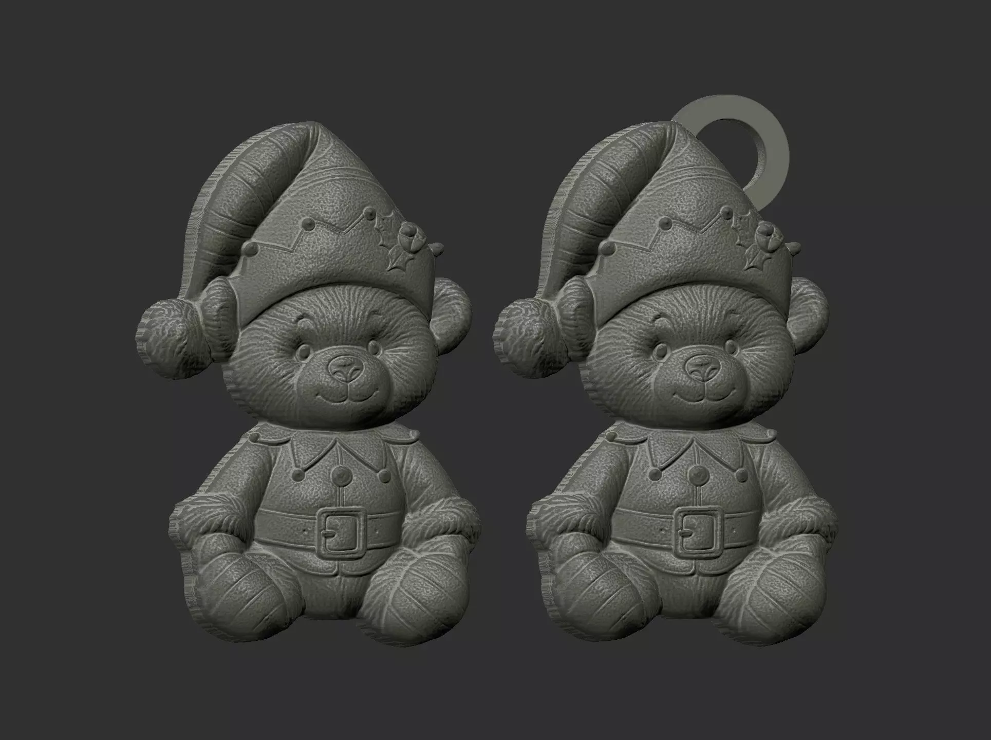 teddy elf christmas decor 3D print model_11