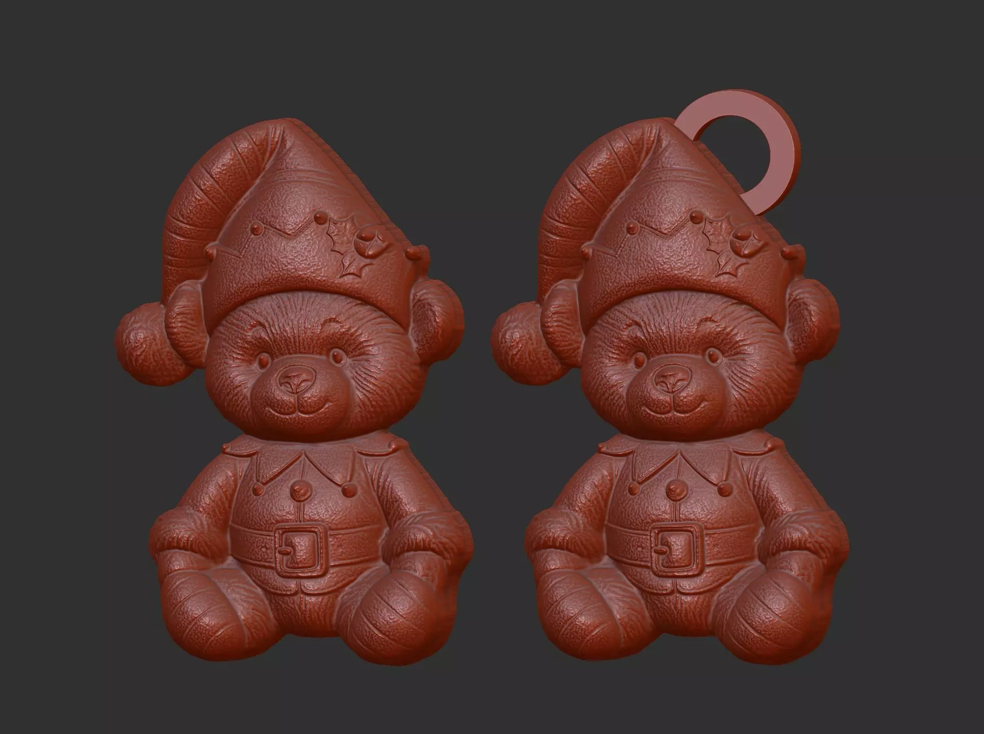 teddy elf christmas decor 3D print model_16