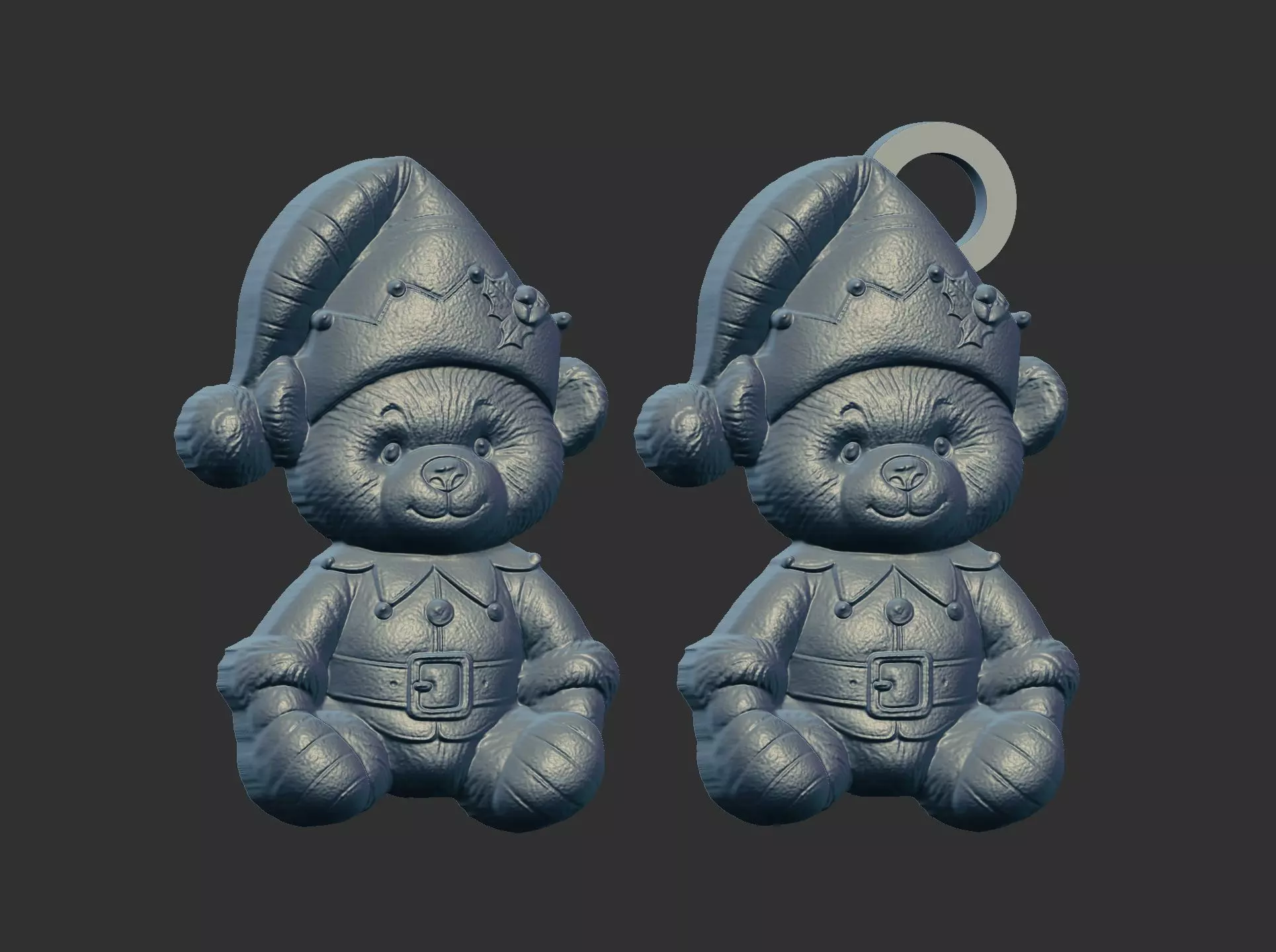 teddy elf christmas decor 3D print model_14