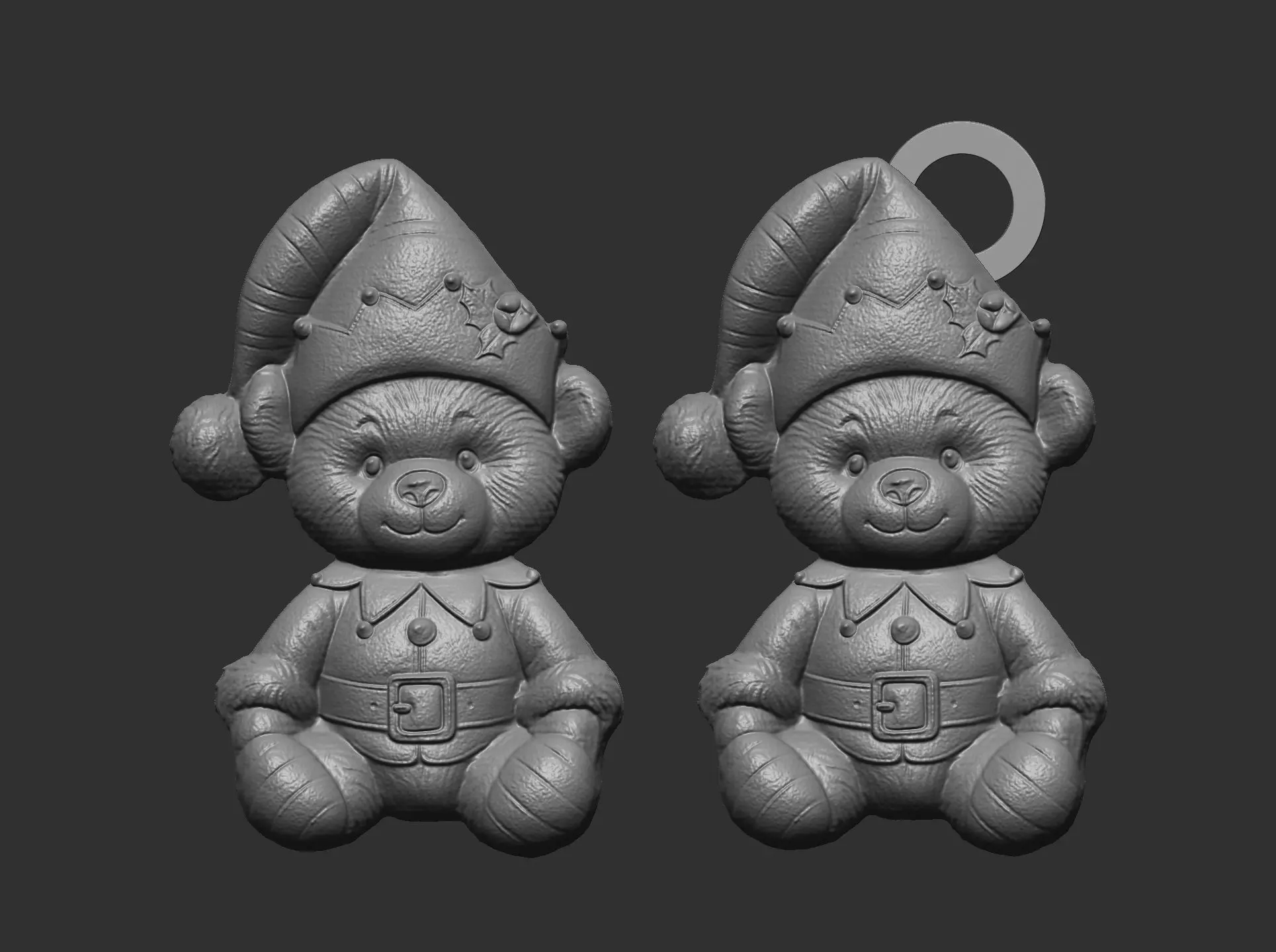 teddy elf christmas decor 3D print model_7