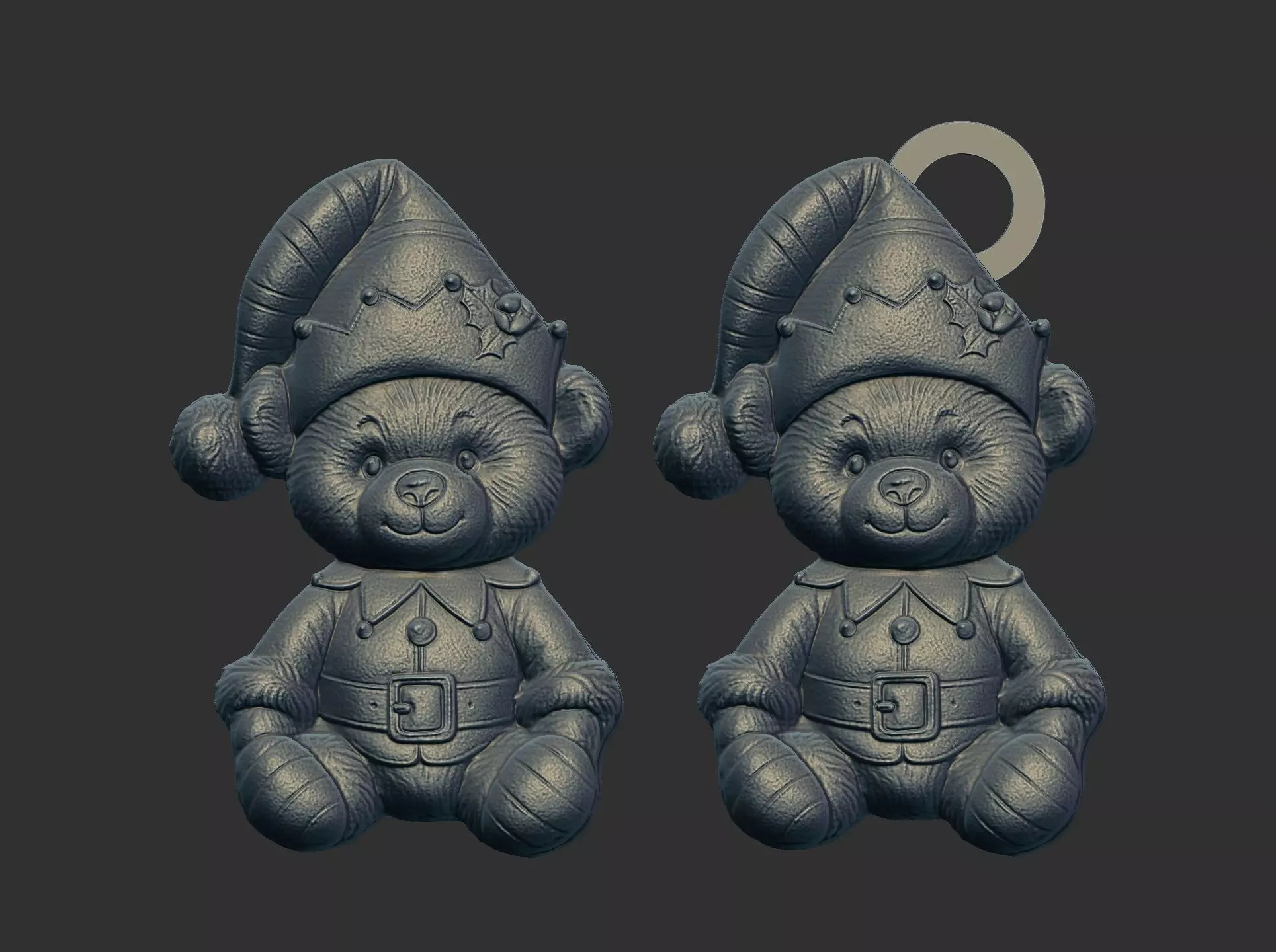 teddy elf christmas decor 3D print model_0