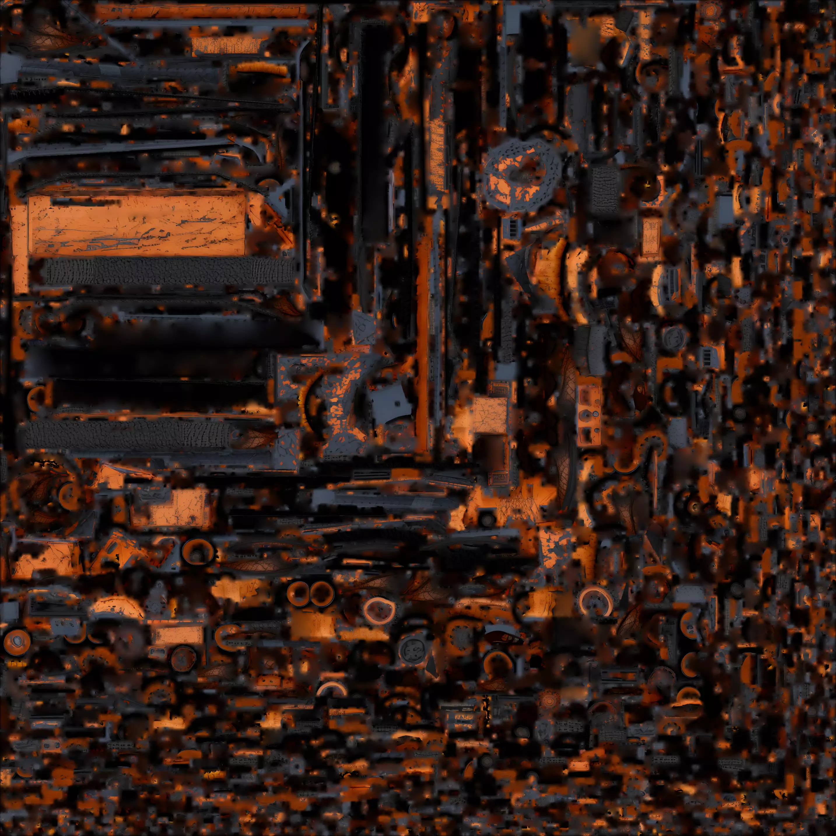 Halloween JackOLantern Tank 3D Model Spooky War Machine Low-poly 3D model_1