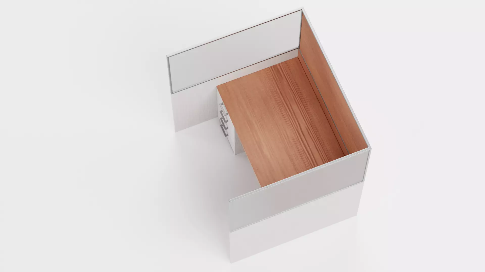 -Cubicle V1- Low-poly 3D model_4