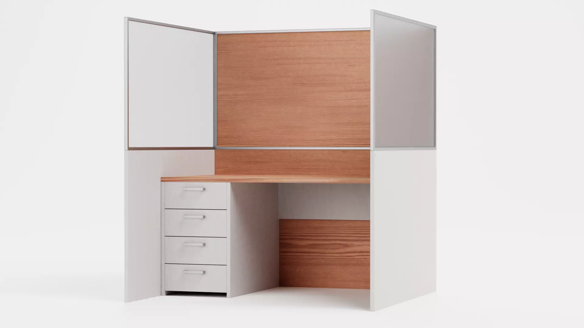 -Cubicle V1- Low-poly 3D model_1