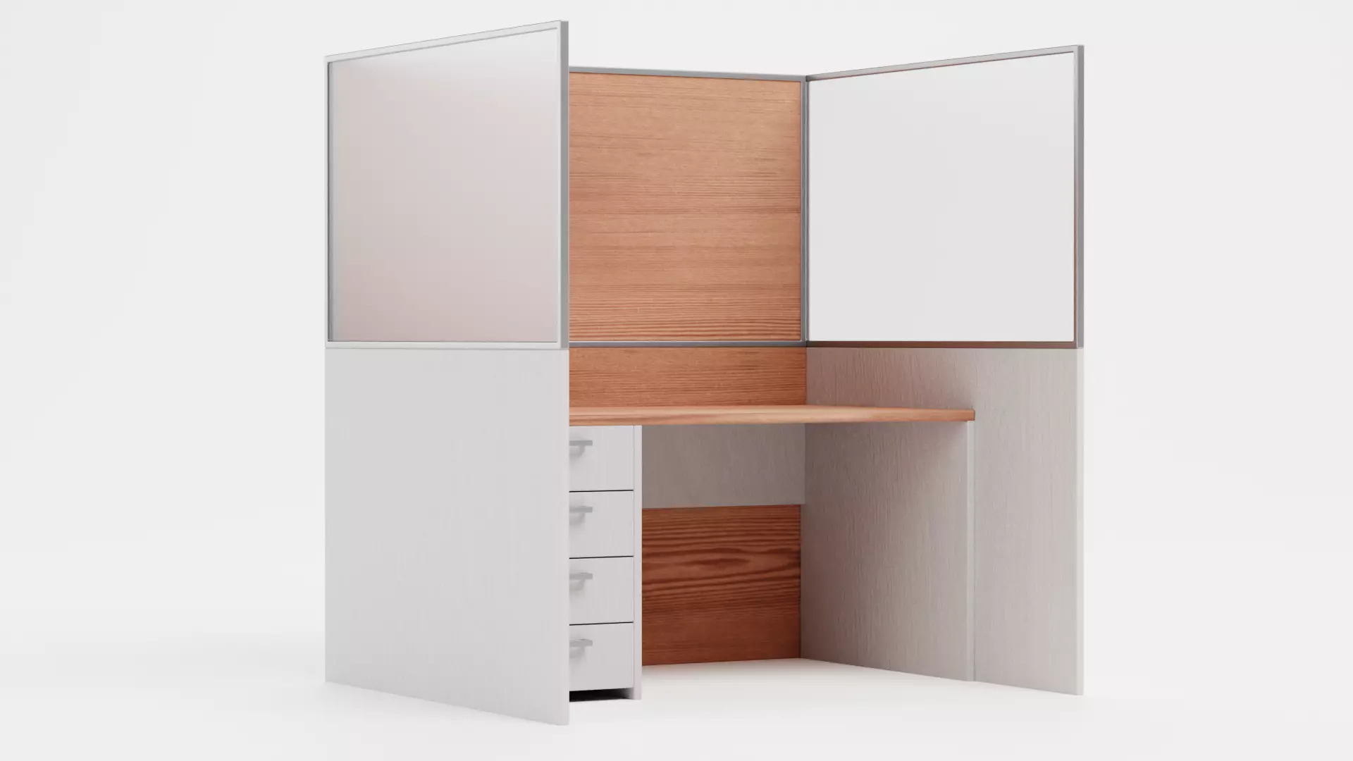 -Cubicle V1- Low-poly 3D model_2