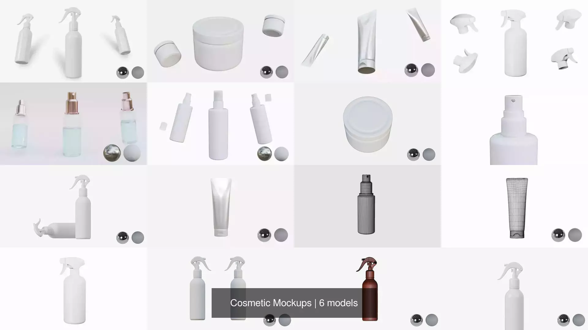 Cosmetic Mockups 3D Model Collection_0