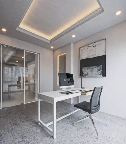 Office Room Interior Model 3D model_12