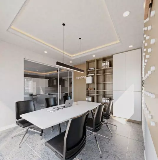 Office Room Interior Model 3D model_6